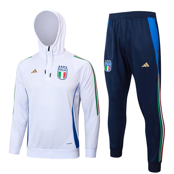 Sudadera Con Capucha Italia 2024-25 Blanco 3